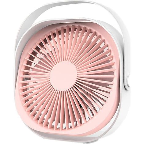 Ventilateur USB portable, ventilateur de table silencieux à 360° et 3 vitesses réglables, avec mini ventilateur USB intégré pour la maison et le bureau. (1/3)