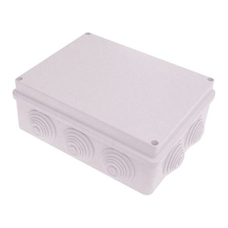 Caja de derivación estanca 100x100x50mm – FG13404 – IP55 con tapa con tornillos y 6 pasacables – FAEG