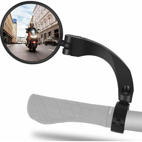18-26mm Guidon Vélo Miroir HD 360 Degrés Rotation Sécurité Vélo Rétroviseur Gauche Droit Universel Guidon Rétroviseur Vélo Miroir pour Vélo Électrique Chaise Ar (1/5)