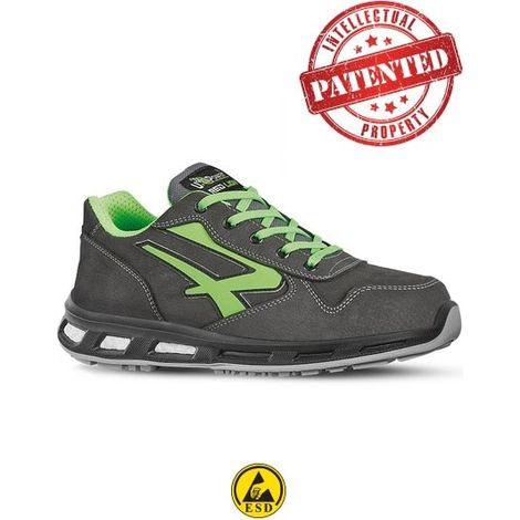 Scarpe Antinfortunistiche U Power Yoda S3 Grigio/Verde 37