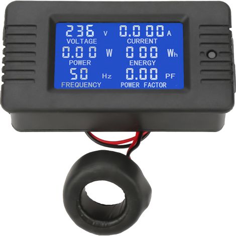 PZEM PEACEFAIR‑022 Compteur numérique CA Puissance Énergie Tension Courant Test avec TC fermé 100 A (1/5)
