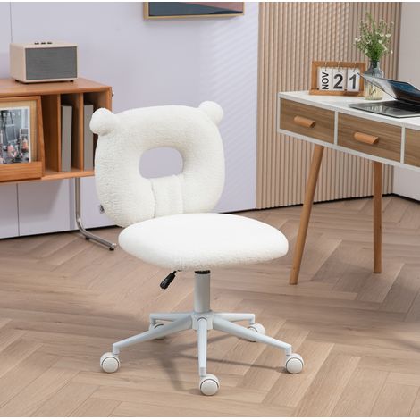Stuhl Sitzmöbel höhenverstellbar Bärenform Weiß OKMYHOME (1/4)