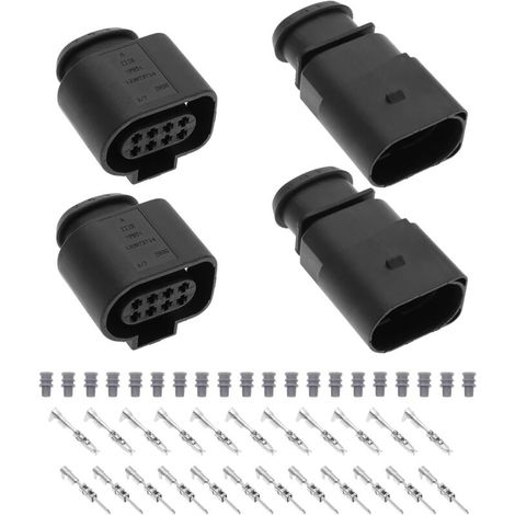 2-Piece 8-Pin Male/Female Connector Set 1J0973714 1J0973814 for Car Sensor Connection Plugs, Repair Parts, Automotive Components (1/5)