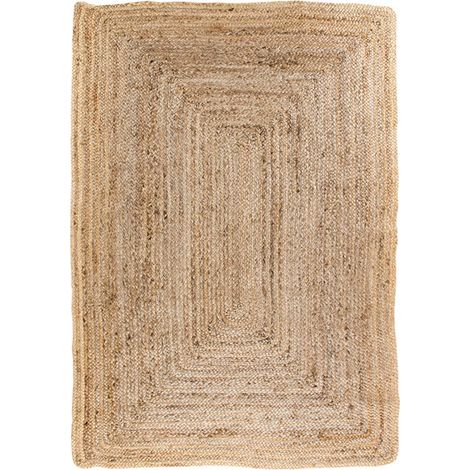 THANE - Tapis 240x180cm en Fibre de Jute Tressé Naturel (1/3)