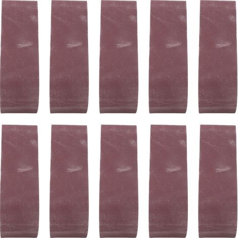 Lot de 10 bandes abrasives 533x75mm (21x3") pour ponceuse à bande - 1000 - Garniture oxyde d'aluminium (1/5)