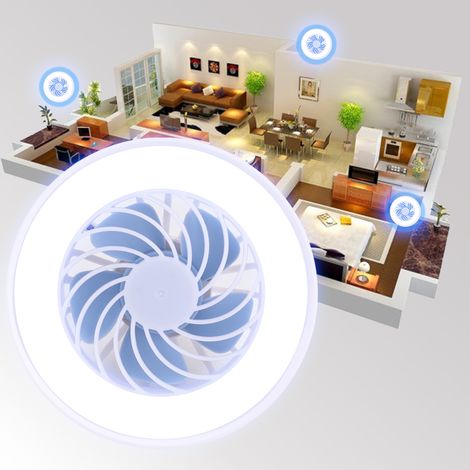 E27 12 W 220V LED-Lüfterleuchte E27 Lampe für Zuhause, Schlafzimmer, Büro, Nachtmarkt (Weißes Licht) (1/5)