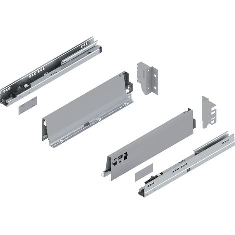 Blum Tandembox antaro M Schubladenschienen-Set  1 Paar, 30kg 350mm  Vollauszug Blumotion, grau
