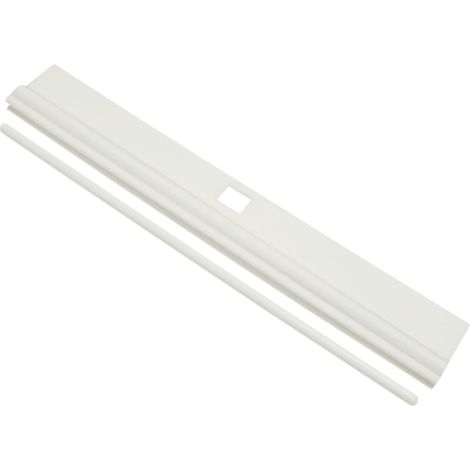 HOXILEELEO - Support de lamelles pour stores à lamelles, en cuir, lot de 10, 12,7 cm, avec crochet de suspension en plastique blanc (1/2)