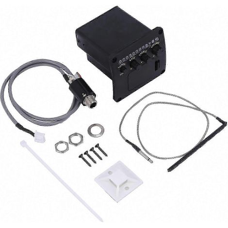 Préamplificateur ÉQ 2 Bandes Aeq-2T pour Guitare Acoustique, Kit avec Égaliseur et Vis de Fixation (1/5)