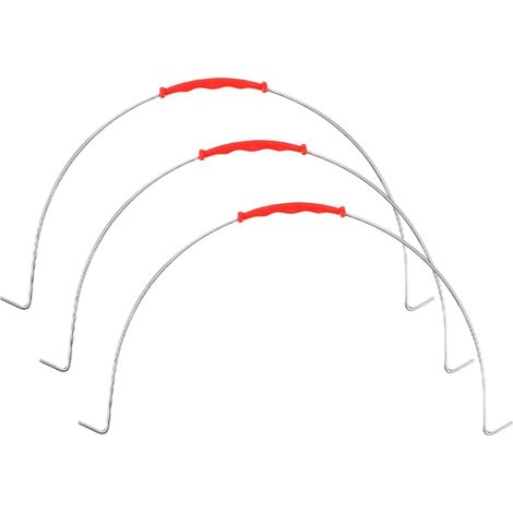 de 3 poignées en fer galvanisé pour seaux de 32 cm poignées