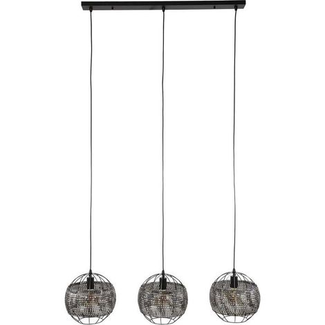 [GEBRAUCHT] B-Ware Setengah Hängeleuchte Pendelleuchte Metall schwarz braun Leuchte Lampe (1/2)