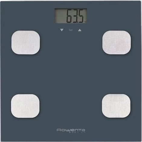 Bilancia elettronica bagno Rowenta Body Up Grigio 30cm