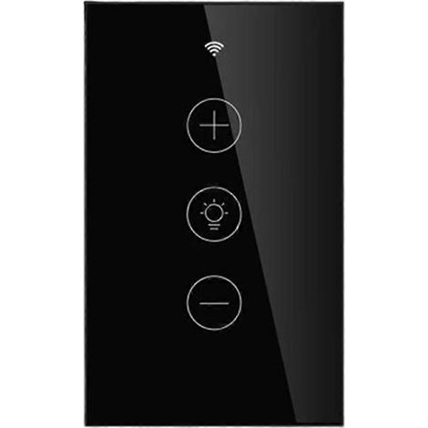 Interrupteur variateur LED intelligent WiFi Life sans fil, compatible avec Alexa et Google Home (norme américaine). (1/5)