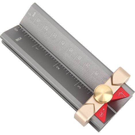 Höhenverstellbare Positioniervorrichtung für Bohrmaschinen aus Aluminiumlegierung für die Holzbearbeitung, mit Magnetfuß (1/5)
