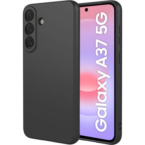 Funda para Samsung Galaxy A37 5G, silicona ligera, negra. (1/4)