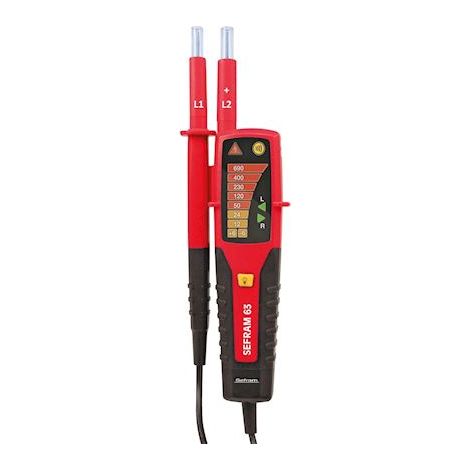 testeur vat tension - afficheur à led - ip64 - sefram instruments sefram63