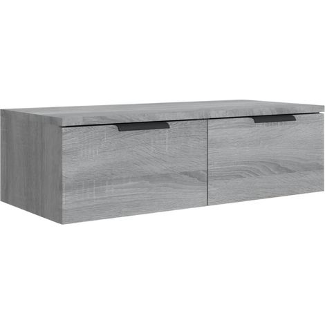 Maison Exclusive - Armadietto a Muro Grigio Sonoma 68x30x20cm in Legno Multistrato