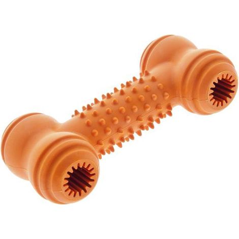 Gioco Osso per addestramento Fuxtreme in gomma naturale con foro per snack per cani