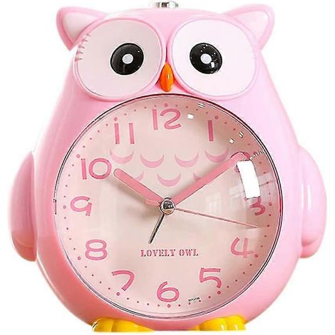 Réveil silencieux pour enfants avec veilleuse et motif hibou (1/4)