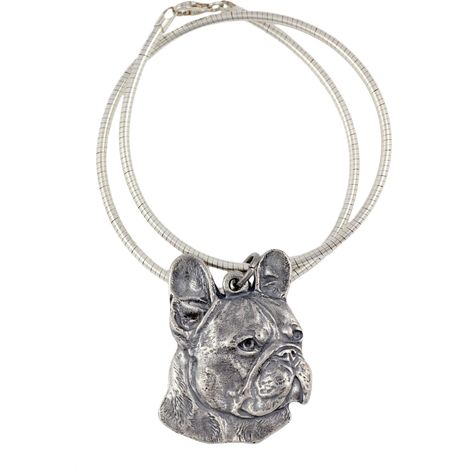 Französische Bulldogge I – Hundehalskette, einzigartiger Schmuck für Hundeliebhaber, einzigartiger Schlangenanhänger von Art-Dog (1/5)