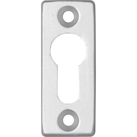 ENTRÉE 4012 RECTANGULAIRE CREUSE ALUMINIUM SATINÉ METALUX N040120002 (1/2)