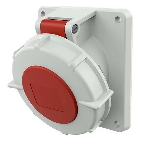 Mennekes 1551 Panel Mount Receptacle 3P+N+T 32A 400V Red