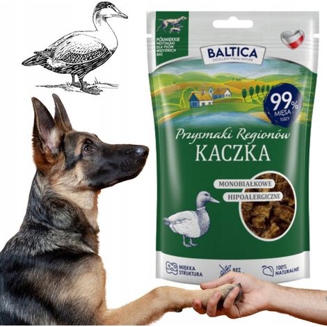 Snack TRAINING per cani, semi-morbidi, ANATRA - GRANDE - 80 g