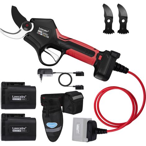 Sécateur électrique 42 mm 21 V 1150 W Batterie 2 x 4 000 mAh Batteries, écran LCD, coupe progressive des vignes (1/5)