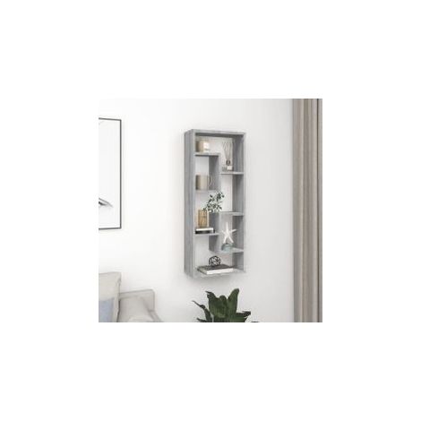 Étagère murale Sonoma gris 36x16x90 Bois d'ingénierie (1/5)