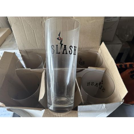 Lot de 6 verres à bière Slash - 50 cl - Modèle vintage 2000 - Neufs