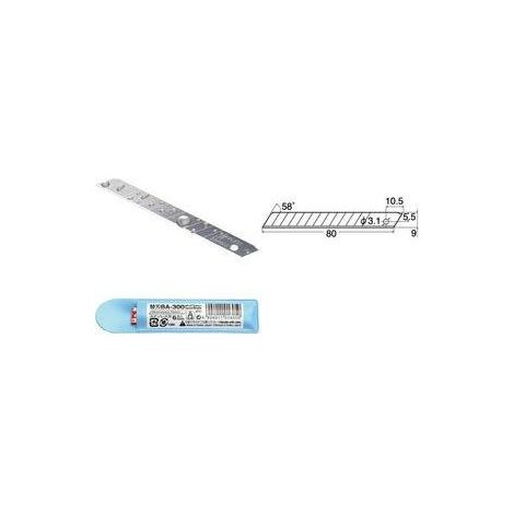 Cuchillas nt cutter ba-300 9 mm paquete 6