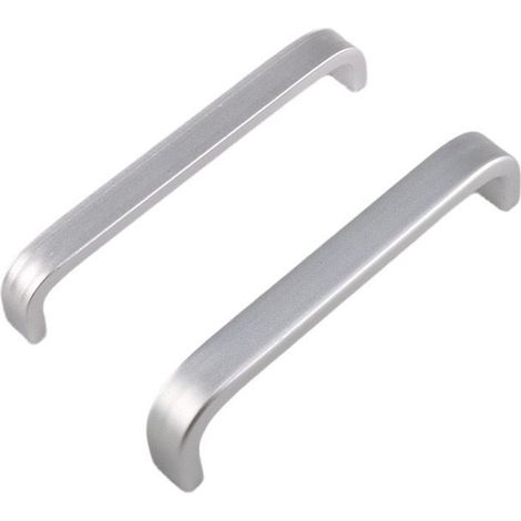 10 poignées de porte de placard de cuisine en aluminium, poignées de tiroir de penderie pour chambre (entraxe de 128 mm) (1/5)