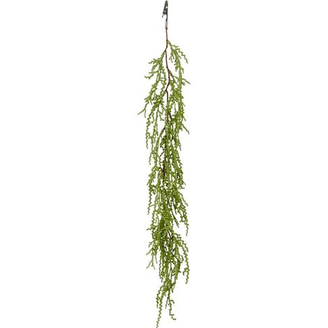 GASPER Sukkulenten Ranke Grün mit Krokodilklemme 57 cm - Kunstpflanzen (1/2)