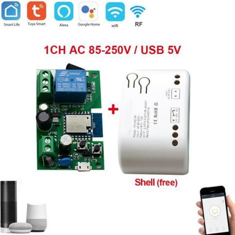 Ouvre-porte de garage intelligent - WiFi - Compatible Alexa - AC 85-250V - Contrle à distance