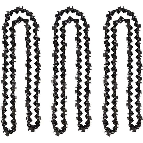 AIMOONSA Lot de 3 Chane de trononneuse de 50 cm 0.325\" 1,5 mm 76 maillons d\'entranement - compatible avec Timberpro 62CC, Hyundai et autres