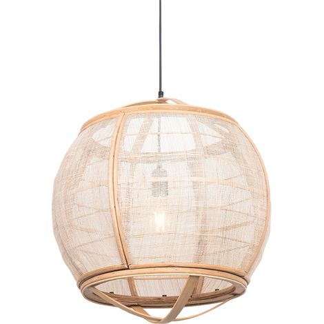Smarte Pendelleuchte braun 50 cm inkl. Wifi G95 - Pascal
