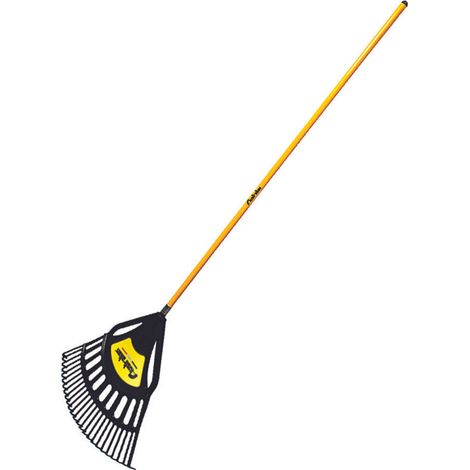 Australian 150SFE25P Scopa Rastrello per Foglie Fissa in Polipropilene 25 Denti Manico Fibra di Vetro 150 cm Larghezza 62 cm colore Nero (1/5)
