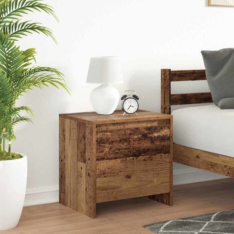 Bedside Cabinet Old Wood 45 x 34 x 44.5 cm Engineered Wood vidaXL