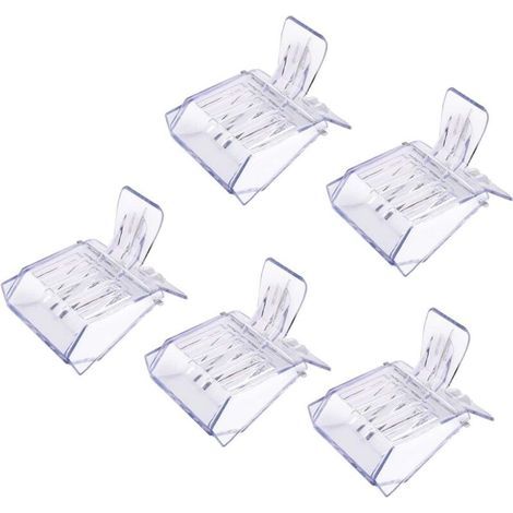 Cage à reine (5 pièces) Boîte de capture avec clip en plastique transparent Outils apicoles 75cm - (1/4)