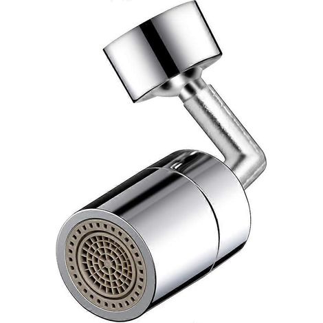 Spritzfreier Wasserhahn mit Filter, 720° schwenkbarer Sprühkopf, doppelte O-Ring-Dichtung, sauerstoffangereicherter Schaum, 4-lagiger Filter, 2 Modi, spritzfrei