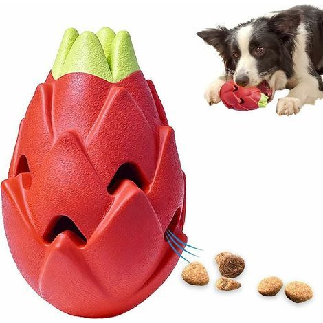 Juguete masticable para perros, juguete para morder para cachorros grandes, dispensador de premios de caucho natural duradero y resistente. (1/5)