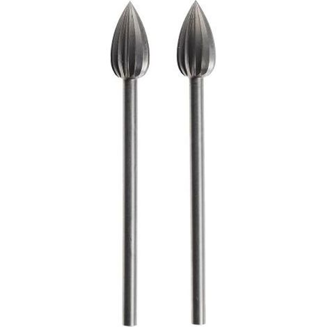 Proxxon Frese Teste ad Ogiva 6mm Acciao Wolframio Vanadio 2pz 28724