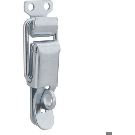 Fermeture à levier avec crochet cadenassable, acier, H.84mm, zingué-Cadenas à serrure en métal (1/3)