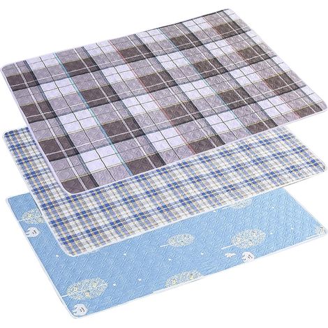 3 x Waterproof Mattress Protector, 50 x 70 cm, Reusable Bed Pads, Absorbent and Waterproof, for Incontinence, Baby, Adult, Senior (1/5)