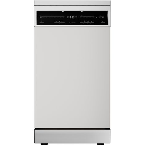 Klarstein Lavavajillas independiente Verosteel de 45 cm, minimalista, compacto, elegante, EEC B