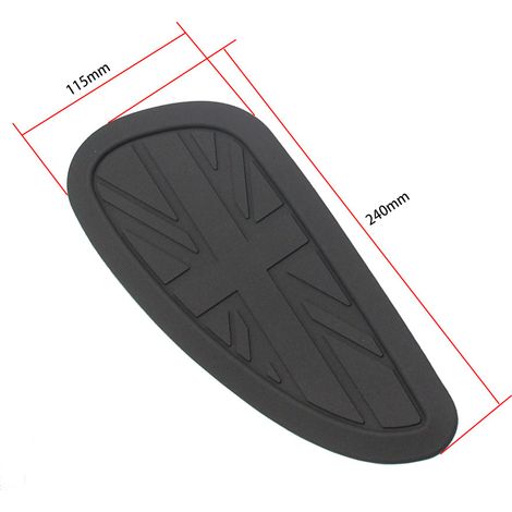 Pièces de modification pour moto compatibles avec Triumph T100/T120 Bobber120 : coussinets d'isolation thermique et autocollants antidérapants pour réservoir. (1/5)