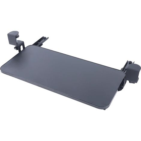 Cajón para teclado, diseño con clip, altura ajustable, negro, 20 pulgadas (1/2)