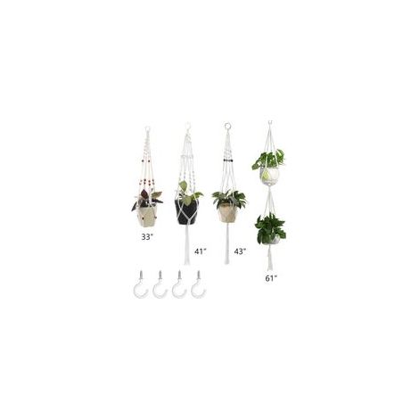 Suspension pour plantes, panier décoratif mural pour plantes, pour intérieur et extérieur (1/5)