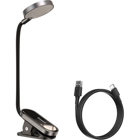 Lampe de bureau LED sans fil avec pince – Éclairage tactile à intensité réglable, recharge USB, lampe de lecture pour bureau et chevet (1/5)
