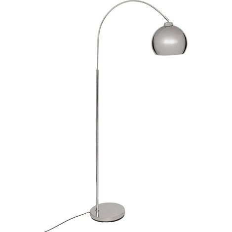Lampadaire Arc en Métal "Floris" 177cm Argent